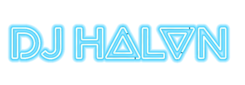 DJ HALVN Neon Logo